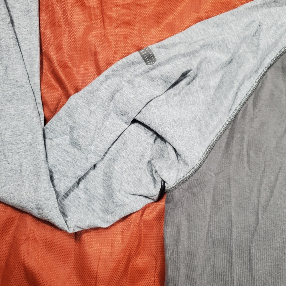 2013 Nike Long‎ Sleeve T shirt Grey Embroidered Swoosh Men's Large - Picture 15 of 16